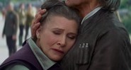 Carrie Fisher, a Princesa Leia, em <i>Star Wars: Episódio VII - O Despertar da Força</i> - Reprodução/vídeo