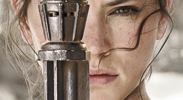 Pôster de <i>Star Wars – O Despertar da Força</i> com a personagem Rey (vivida por Daisy Ridley) - Reprodução/Site oficial
