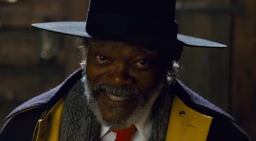 Samuel L. Jackson como Major Marquis Warren em <i>Os 8 Odiados</i>, filme de Quentin Tarantino - Reprodução/Vídeo