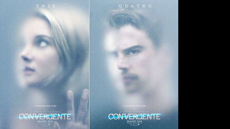 Pôsteres do filme <i>Convergente</i>, da série <i>Divergente</i>. - Divulgação