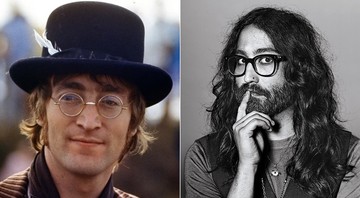 John Lennon e seu filho, Sean (Foto 1: Reprodução/Facebook e Foto 2: Richard Burbridge)