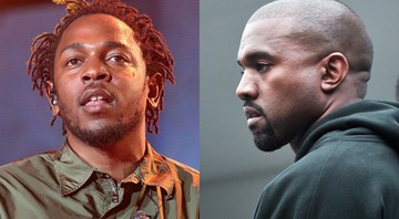 Os rappers Kendrick Lamar e Kanye West - AP