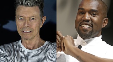 Kanye West e David Bowie - Reprodução/AP