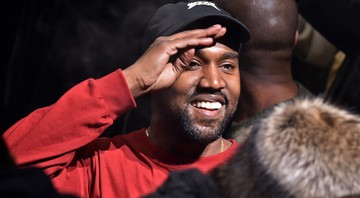 Kanye West durante o evento no Madison Square Garden (em Nova York, Estados Unidos), no qual ele lançou o álbum <i>The Life of Pablo</i> e a coleção de roupas Yeezy Season 3 - Rex Features/AP
