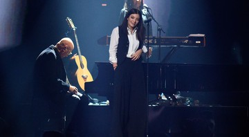 A cantora Lorde durante tributo a David Bowie na cerimônia do Brit Awards 2016 - Rex Features/AP