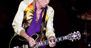 Keith Richards durante o primeiro show dos Rolling Stones em São Paulo em 2016 - Roberto Larroude