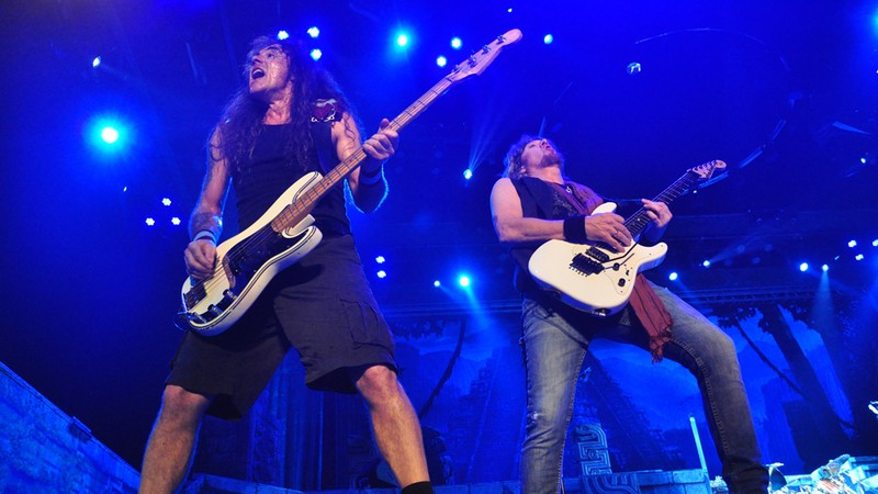 Iron Maiden durante apresentação na HSBC Arena, no Rio de Janeiro, com a turnê do disco <i>The Book of Souls</i> (2015) - Jacson Vogel