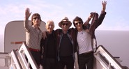 Trecho de vídeo dos Rolling Stones desembarcando para show histórico em Cuba, em março de 2016 - Reprodução/Vídeo