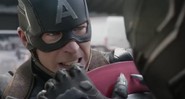Pantera Negra (Chadwick Boseman) e Capitão América (Chris Evans) em teaser do filme <i>Capitão América: Guerra Civil</i> - Reprodução/Vídeo