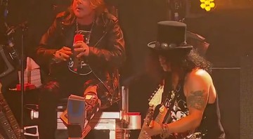 Axl Rose e Slash durante show de reunião do Guns N' Roses no Coachella - Reprodução/Instagram