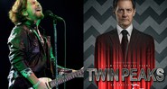 Eddie Vedder, líder do Pearl Jam, e o ator Kyle MacLachlan, o Agente Cooper de <i>Twin Peaks</i> - AP/Reprodução
