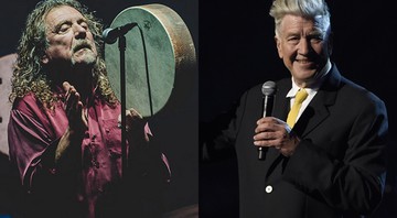O cineasta David Lycnh e o cantor Robert Plant (ex-Led Zeppelin) - I Hate Flash/AP