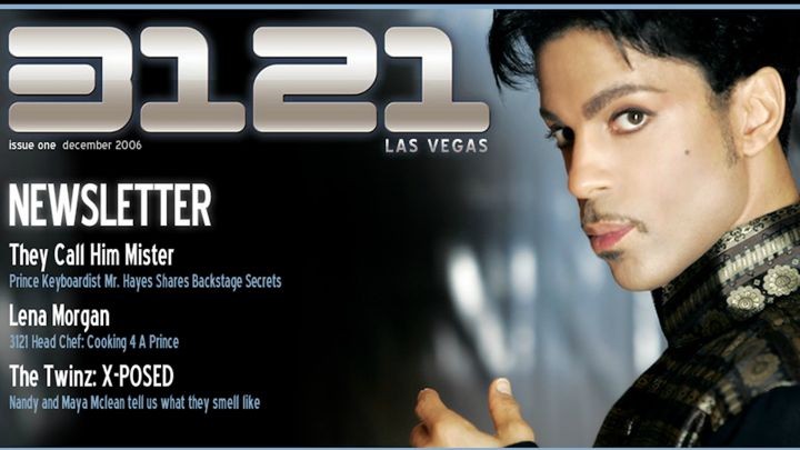 Imagem do Prince Online Museum, página na internet que complica todos os sites de Prince - Reprodução