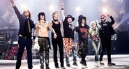 Guns N' Roses em imagem de apresentação da turnê de reunião <i>Not in This Lifetime</i>, que conta com Axl Rose, Slash e Duff McKagan - Divulgação