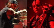 Dave Lombardo, ex-baterista do Slayer, e Jerry Only, baixista do Misfits - Divulgação/Thais Azevedo