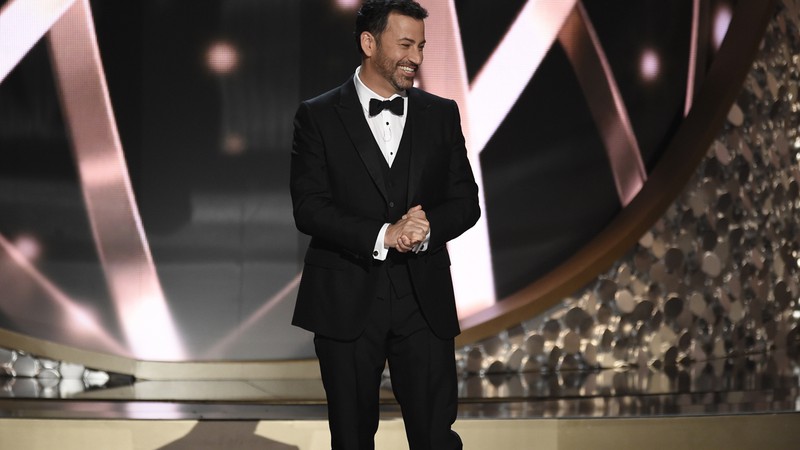 O comediante Jimmy Kimmel apresentou a 68ª cerimônia do Emmy - Chris Pizzello/AP