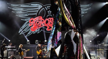 Steven Tyler à frente do Aerosmith em São Paulo - Aaron Perry/Reprodução/Facebook