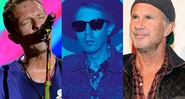 Chris Martin, Beck e Chad Smith - Reprodução