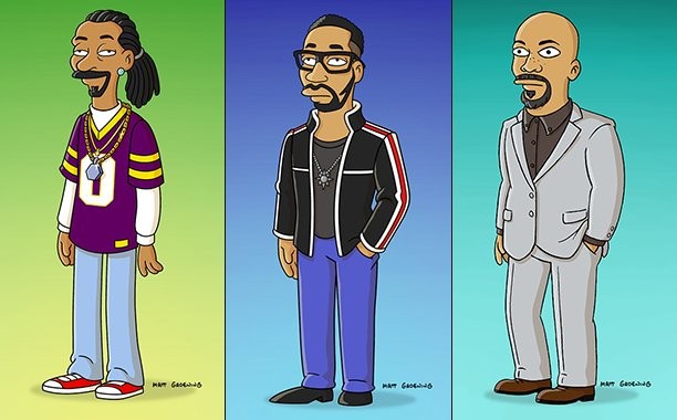 Snoop Dogg, RZA e Common em <i>Os Simpsons</i> - Reprodução/Entertainment Weekly