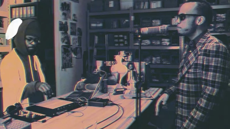 Anderson .Paak e Knxwledge em cena do clipe de “Sidepiece”, do projeto NxWorries - Reprodução/Vídeo