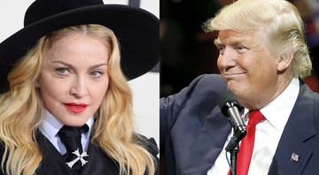 A cantora pop Madonna e o presidente dos Estados Unidos, Donald Trump - AP