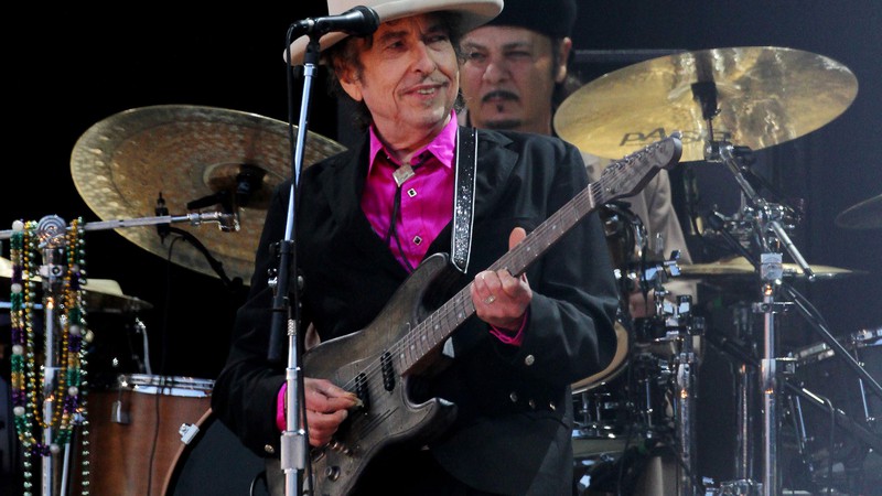 O cantor e compositor Bob Dylan durante show em 2010 - Press Association/AP