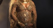 Beyoncé, grávida de gêmeos, em sua apresentação no Grammy de 2017 - Matt Sayles/Invision/AP