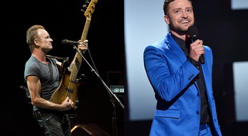 Sting e Justin Timberlake, que se apresentarão no Oscar 2017 - ANSA/AP/John Shearer