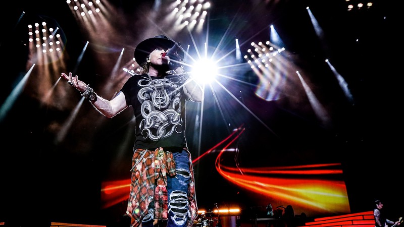 Axl Rose durante show da turnê de reunião do Guns N' Roses em Porto Alegre, em 2016 - Katarina Benzova/Divulgação