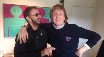 Paul McCartney e Ringo Starr em estúdio - Reprodução