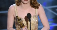 A estatueta do Oscar para Melhor Atriz ficou com Emma Stone pelo papel em <i>La La Land: Cantando Estações</i> - Chris Pizzello/Invision/AP