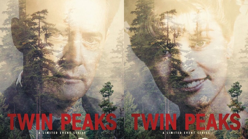 Os dois pôsteres da terceira temporada de <i>Twin Peaks</i> - Reprodução