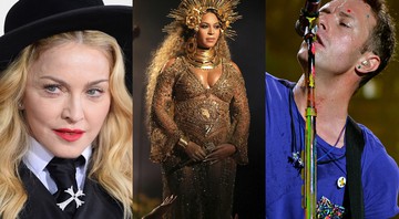 Beyoncé, Madonna e Coldplay assinaram uma carta aberta sobre o Dia Internacional da Mulher - Jordan Strauss/Matt Sayles/Invision/AP/Lucas Guarnieri