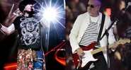 Axl Rose, do Guns N' Roses, e Pete Townshend, do The Who - AP