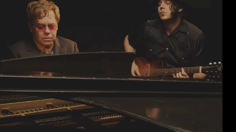 Elton John e Jack White em clipe da série documental <i>American Epic Sessions</i> - Reprodução/Vídeo