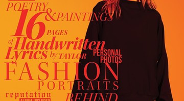 Capa da revista que acompanha o lançamento de <i>Reputation</i> (2017), de Taylor Swift - Reprodução/Instagram