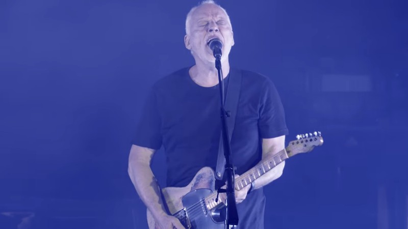 David Gilmour em cena de <i>Live at Pompeii</i> (2017) - Reprodução/Vídeo