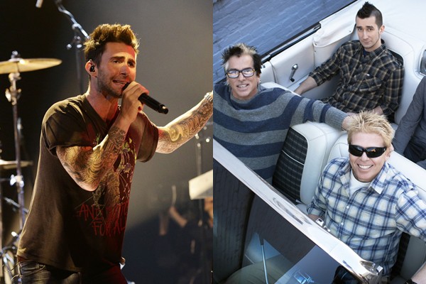 Adam Levine e The Offspring - AP/Divulgação