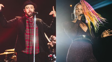 Alicia Keys e Justin Timberlake no Rock in Rio 2017 - Fernando Schlaepfer/Willmore Oliveira/I Hate Flash/Divulgação