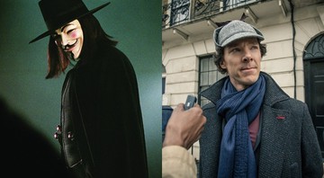 Cenas de <i>V de Vingança</i> e <i>Sherlock</i> - Reprodução