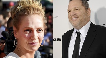 Uma Thurman e Harvey Weinstein - AP
