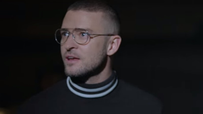 O cantor Justin Timberlake no clipe de sua música "Filthy" - Reprodução/Vídeo