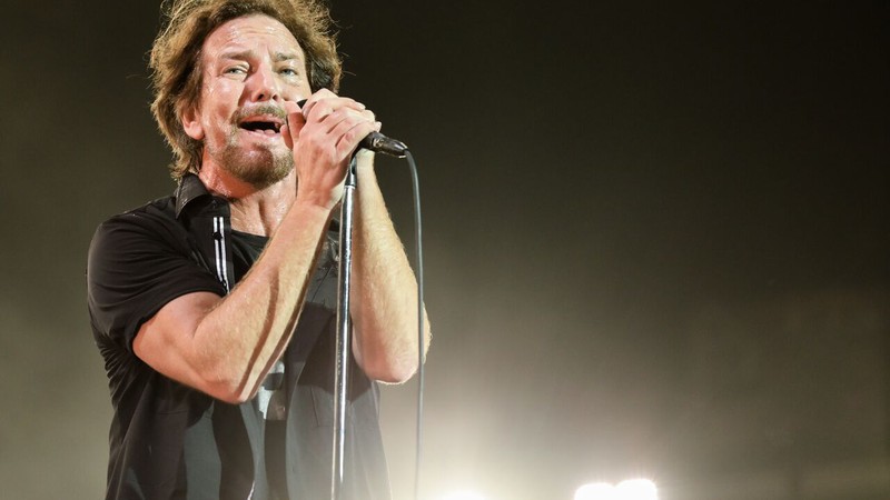 Eddie Vedder, do Pearl Jam, no Lollapalooza 2018 - Andréia Takaishi