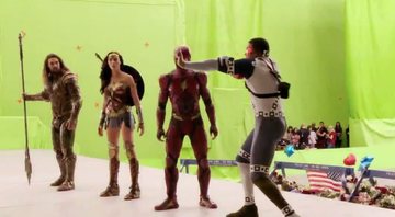 Bastidores de Liga da Justiça de Zack Snyder (Foto: Reprodução / Twitter)
