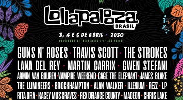 Line-up do Lollapalooza 2020