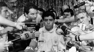Diego Maradona na Copa do Mundo de 1994 (Foto: AP /Tim Sharp)