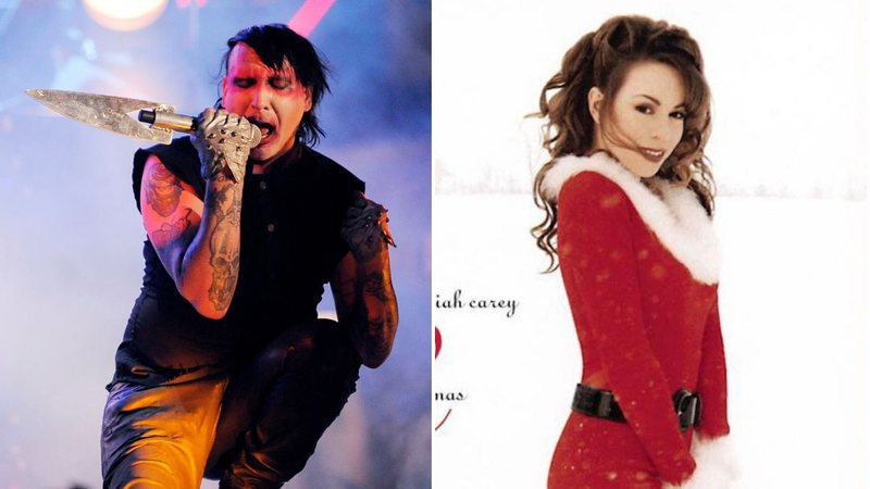 Marilyn Manson e Mariah Carey (Fotos: Chris Pizzello/Invision/AP e Reprodução)