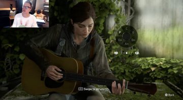 Mark Hoppus tocando violão no Twitch (Foto: Reprodução/Twitch)