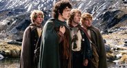 Merry, Frodo, Pippin e Sam em O Senhor dos Anéis: A Sociedade do Anel  (Foto: Divulgação)
