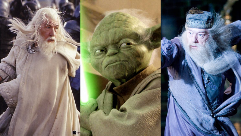 Ian McKellen como Gandalf, Yoda e Michael Gambon como Alvo Dumbledore (Foto: Reprodução)